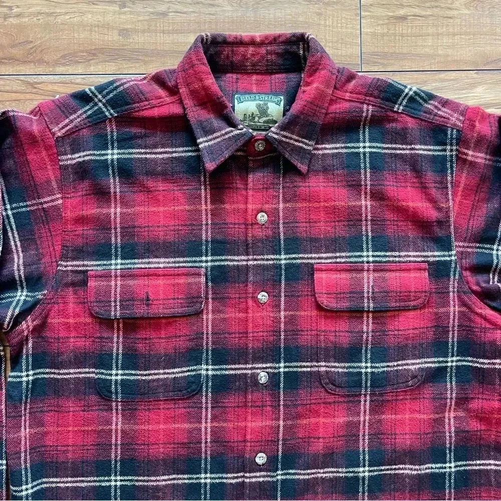 Fiel & Stream Plaid Shirt L-Tall - Picture 2 of 10
